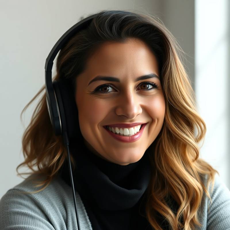 Foto de Ana Paula, instrutora de podcasting